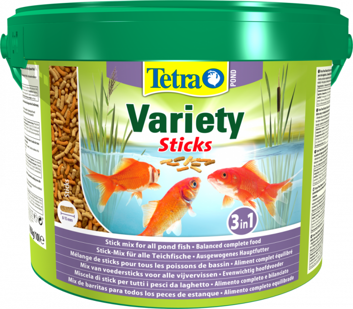 Корм для прудовых рыб Tetra Pond Variety Sticks 10 л 1,65 кг Корм для прудовых рыб Tetra Pond Variety Sticks 10 л 1,65 кг