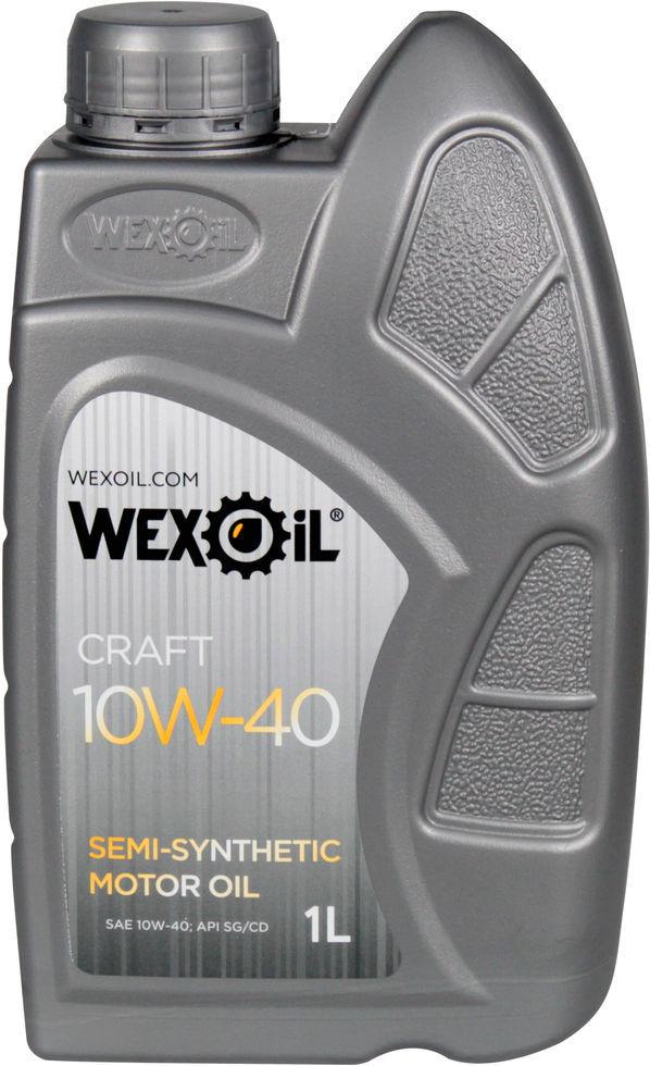 Моторна олива Wexoil Craft Sg/cd бензин/дизель 10W-40 1 л (1401117)