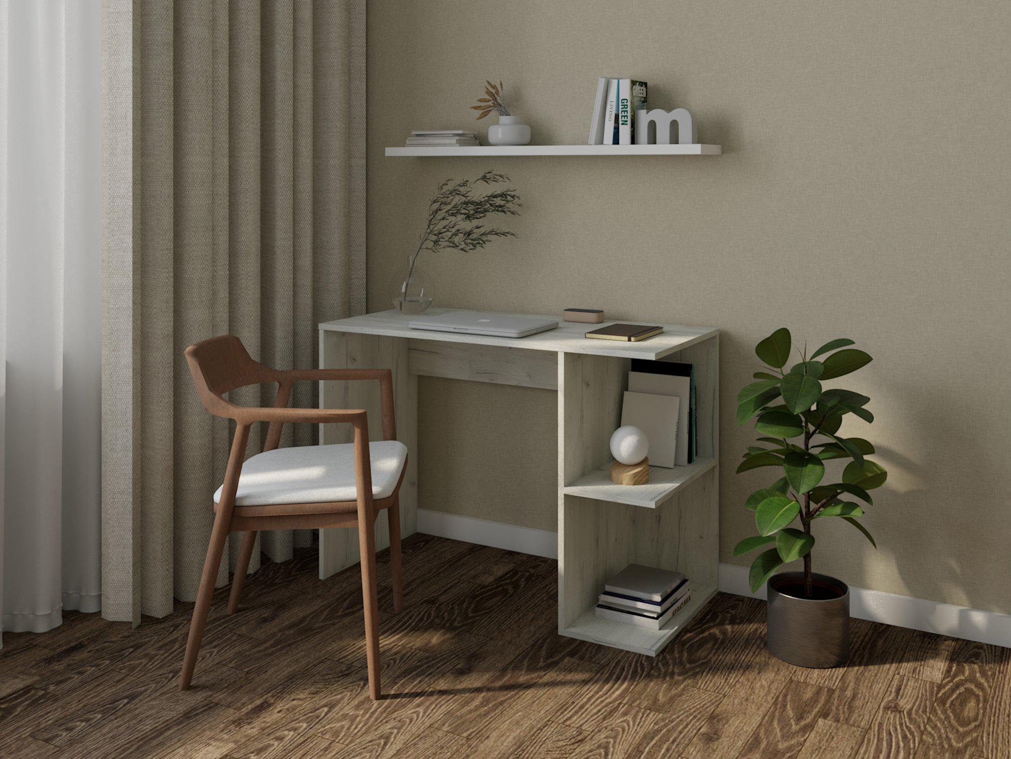 Компьютерный стол КС-16 1050х750х500 мм Крафт Белый (MPКС-16-16) - фото 1 Компьютерный стол КС-16 1050х750х500 мм Крафт Белый (MPКС-16-16) - фото 1