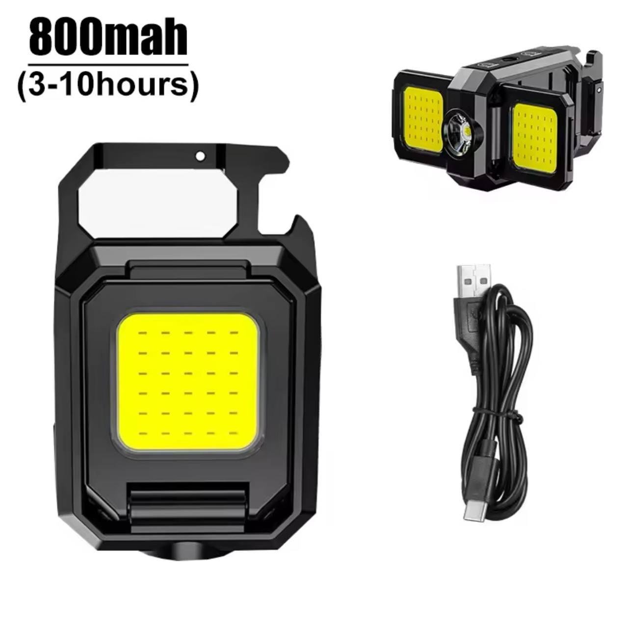 Ліхтар з карабіном багатофункціональний трьохсторонній з магнітом та відкривачкою Чорний (720793436187) - фото 2 Ліхтар з карабіном багатофункціональний трьохсторонній з магнітом та відкривачкою Чорний (720793436187) - фото 2