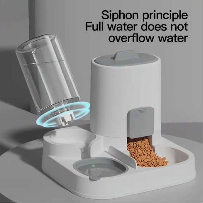 Автоматична годівниця і поїлка 2в1 для котів і собак 500 г 750 мл (2008) - фото 4