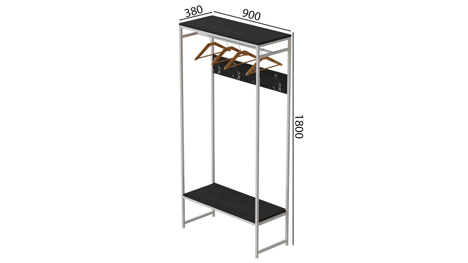 Вішалка модульна підлогова Ferrum-decor Треліс 14 ДСП 16 мм 180x90x38 см Білий/Венге (FRD-104354) - фото 3 Вішалка модульна підлогова Ferrum-decor Треліс 14 ДСП 16 мм 180x90x38 см Білий/Венге (FRD-104354) - фото 3