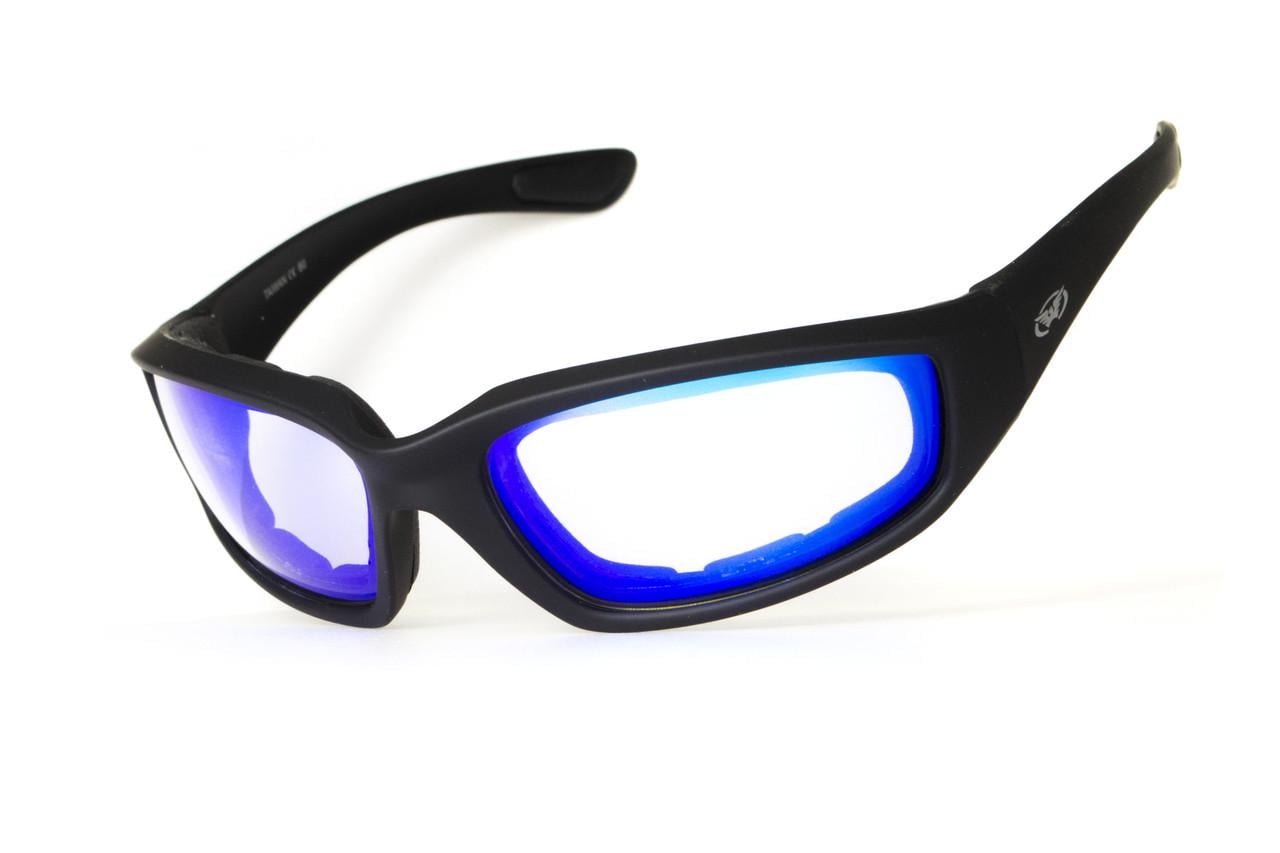 Окуляри захисні Global Vision KICKBACK Photochromic G-Tech дзеркальні Blue