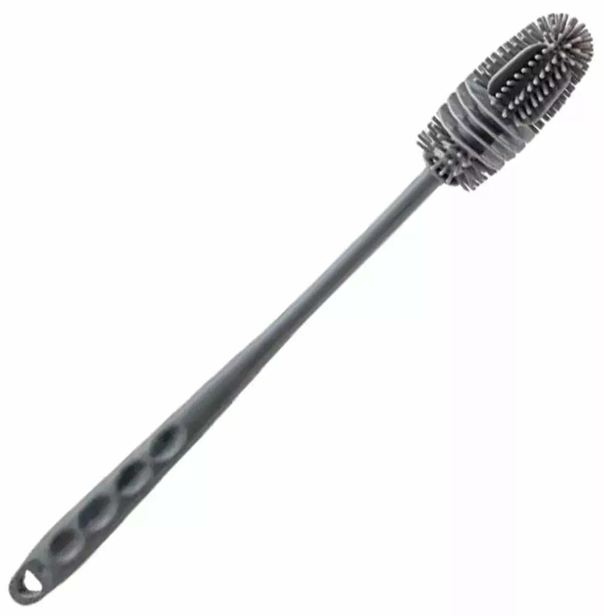 Щетка силиконовая для мытья бутылок/ваз/стаканов 32 см Серый (2476286057)
