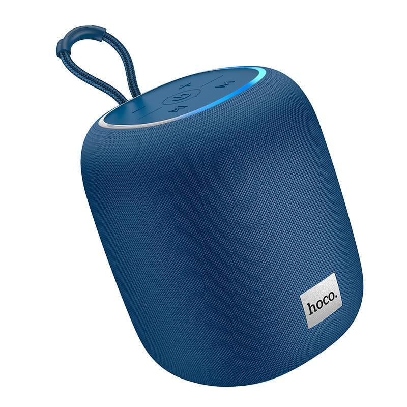 Портативная колонка Hoco HC14 Bluetooth 1200 мАч RGB подсветка Синий (633164)