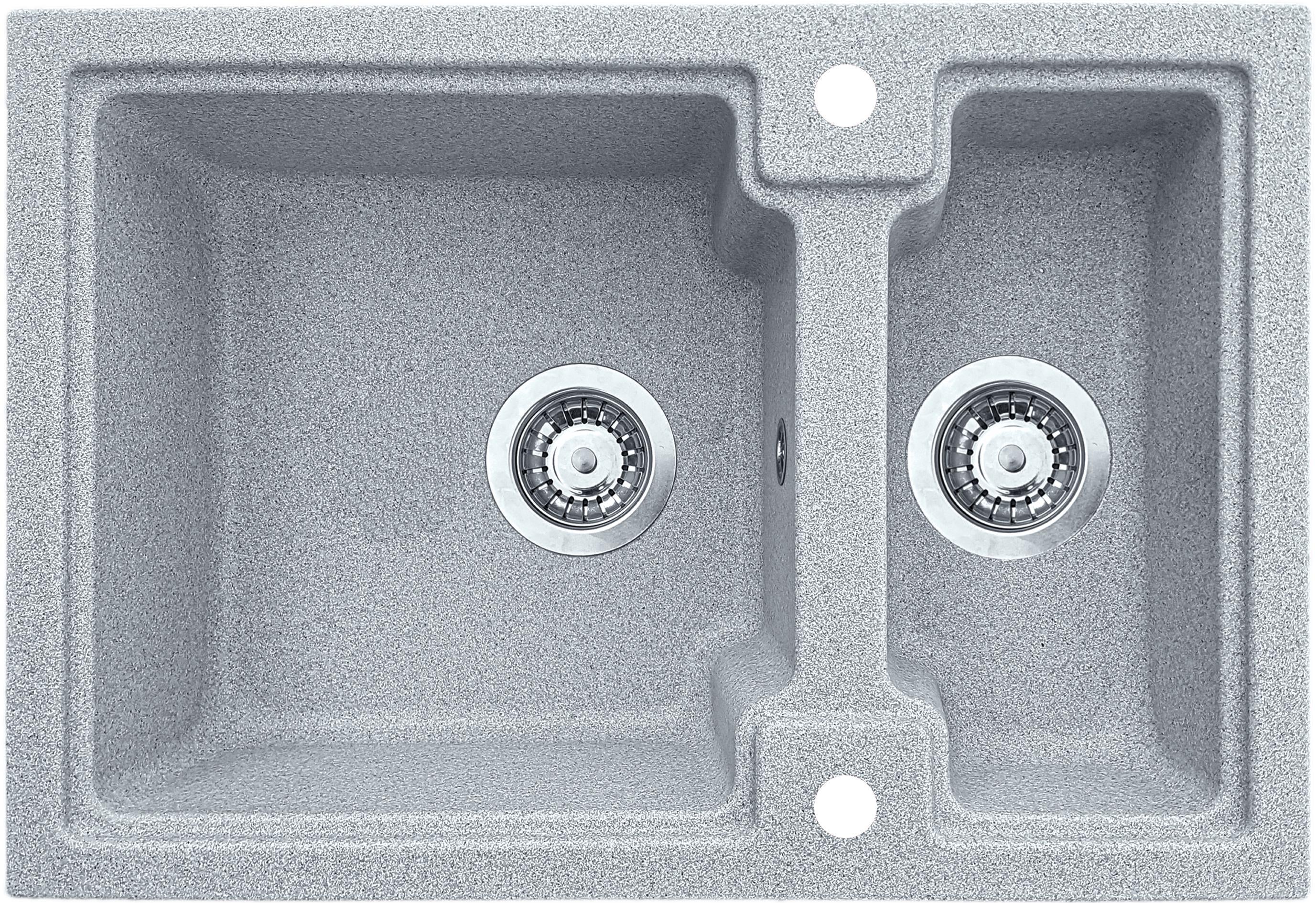 Мойка кухонная Valetti 43D 625х425 мм Серый