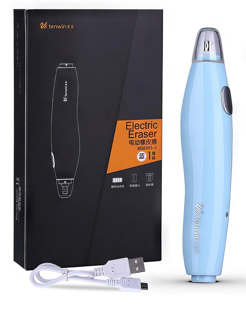 Резинка автоматическая TENWIN со сменными ластиками Ø 5/2,3 мм (MS8305-1)