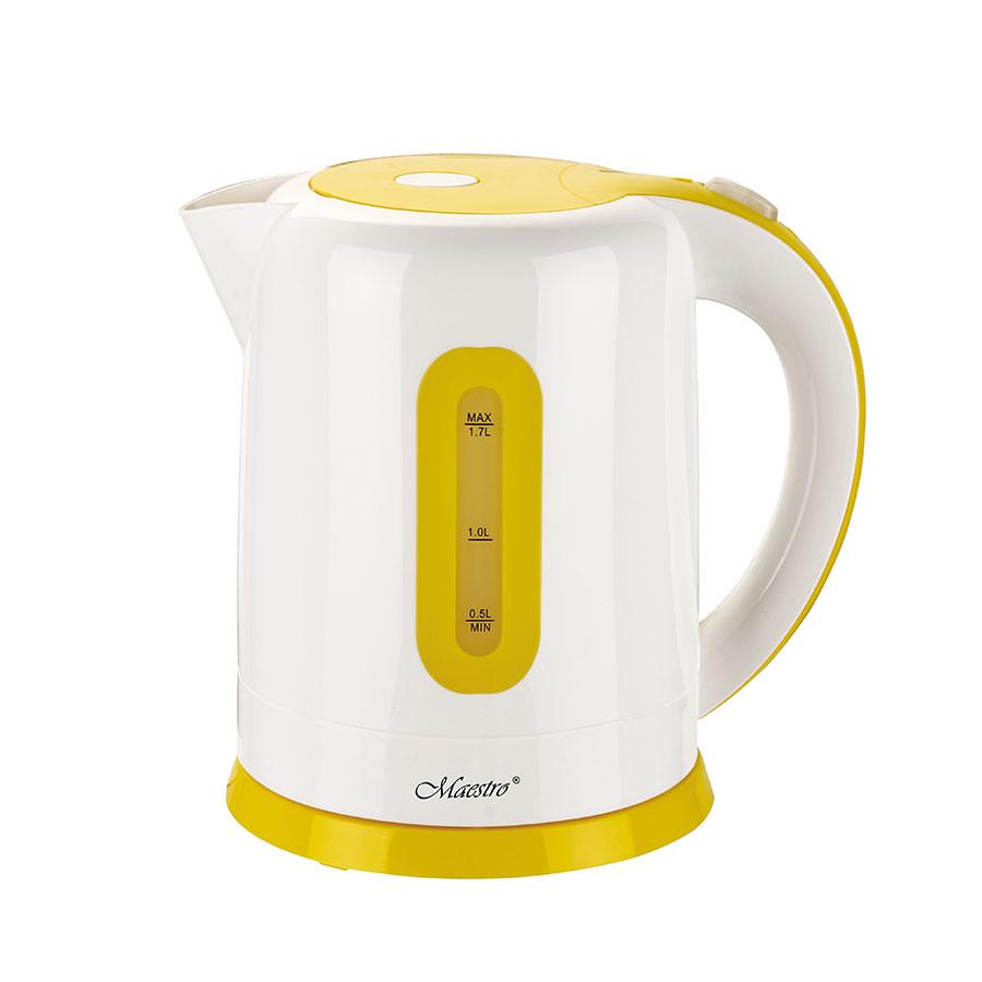 Электрочайник пластиковый с защитой от перегрева 1,7 л Белый