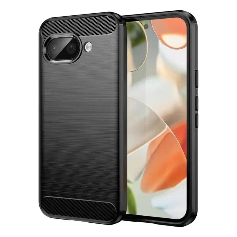 Чехол силиконовый carbon для Google Pixel 9a (черный)
