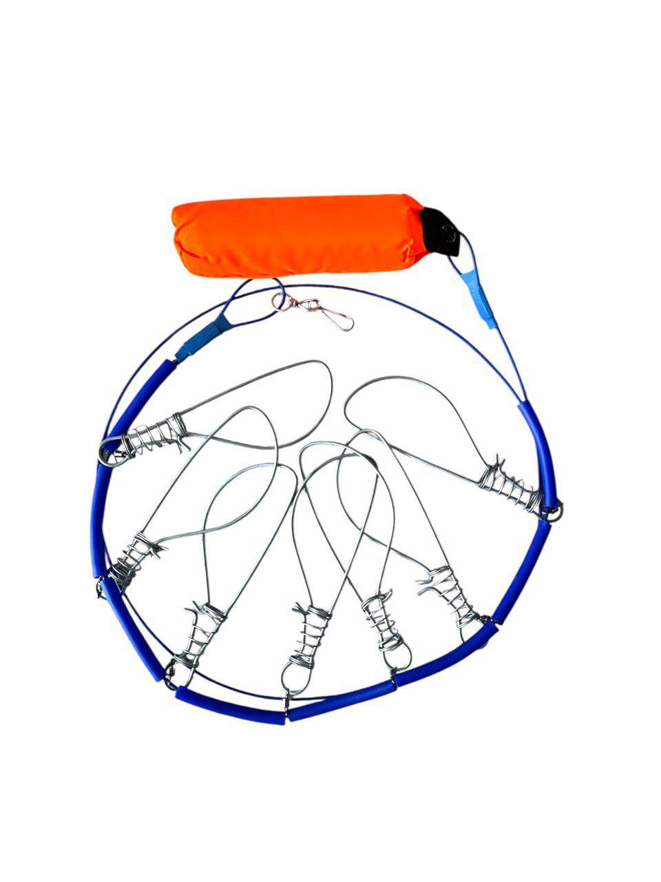 Кукан рыболовный на 7 карабинов с ярким поплавком (1649230286)