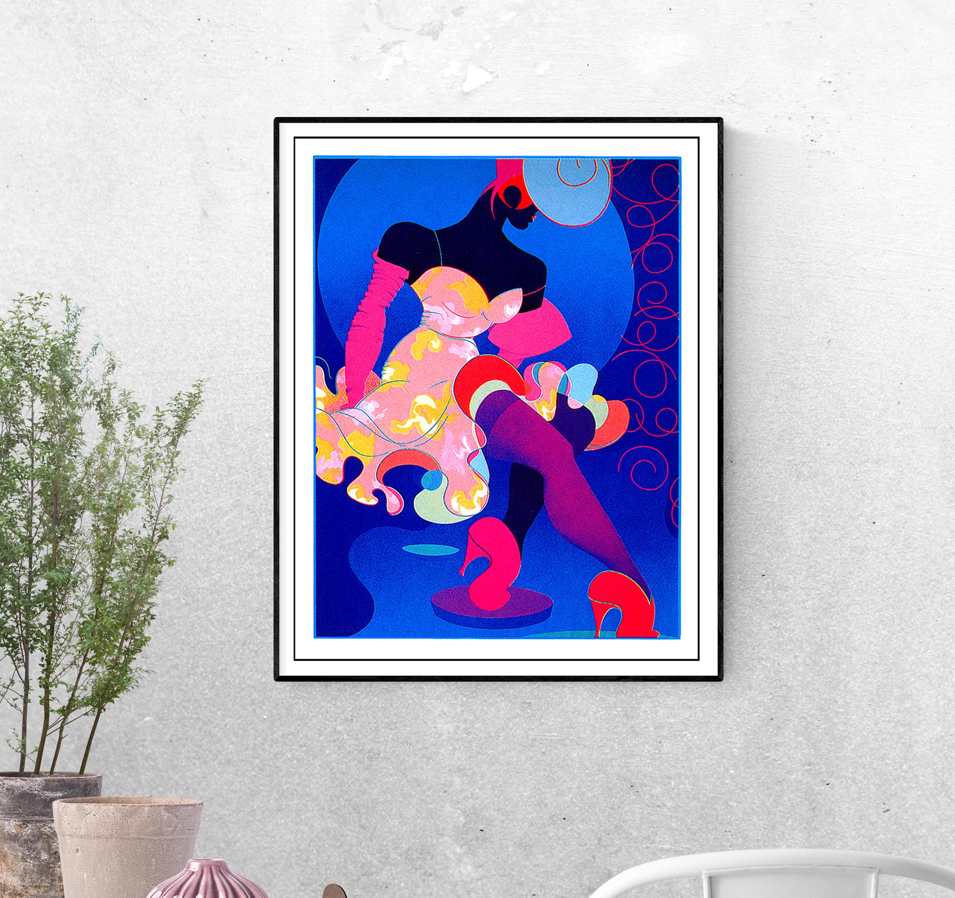 Постер Абстрактная девушка формат А-3