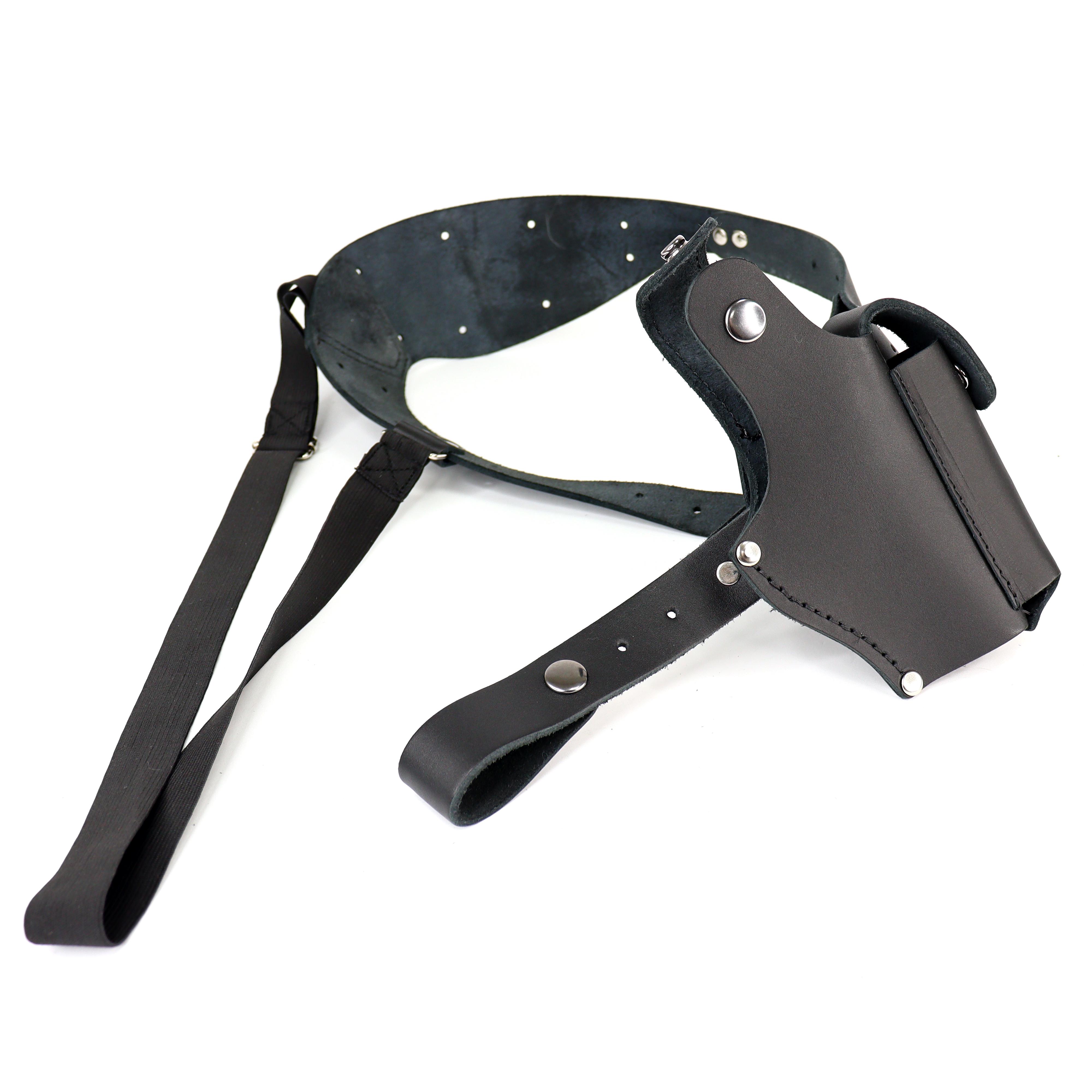 Кобура оперативна під ПМ із відділенням під магазин шкіряна неформована Чорний (011542) - фото 7 Кобура оперативна під ПМ із відділенням під магазин шкіряна неформована Чорний (011542) - фото 7