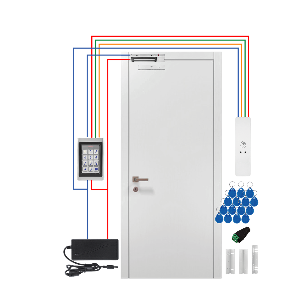 Комплект СКУД антивандальный с магнитным замком 280 кг GV-507 (2479154430)