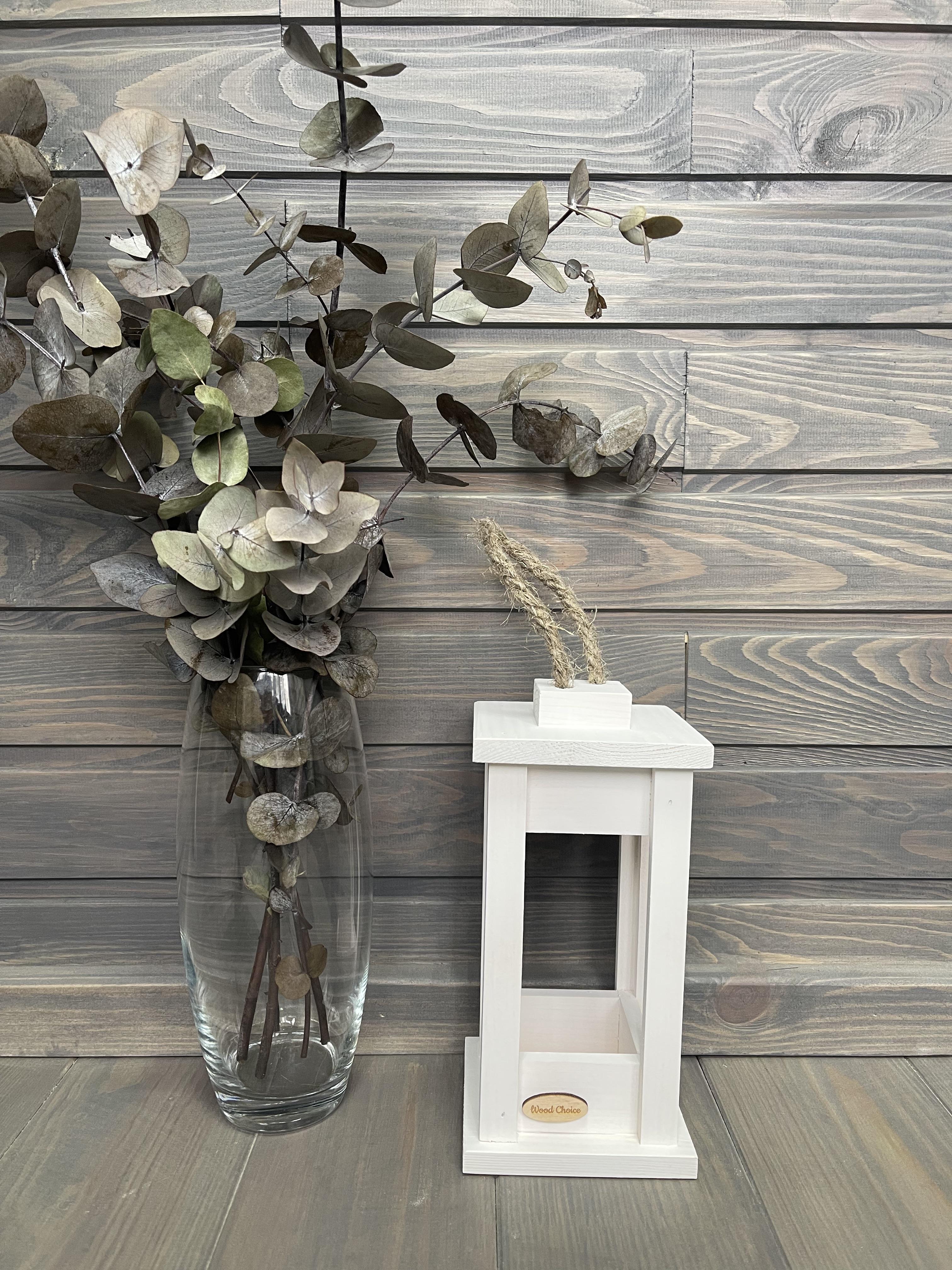 Подсвечник деревянный Wood Choice Фонарь 12х12х25 Белый - фото 3 Подсвечник деревянный Wood Choice Фонарь 12х12х25 Белый - фото 3