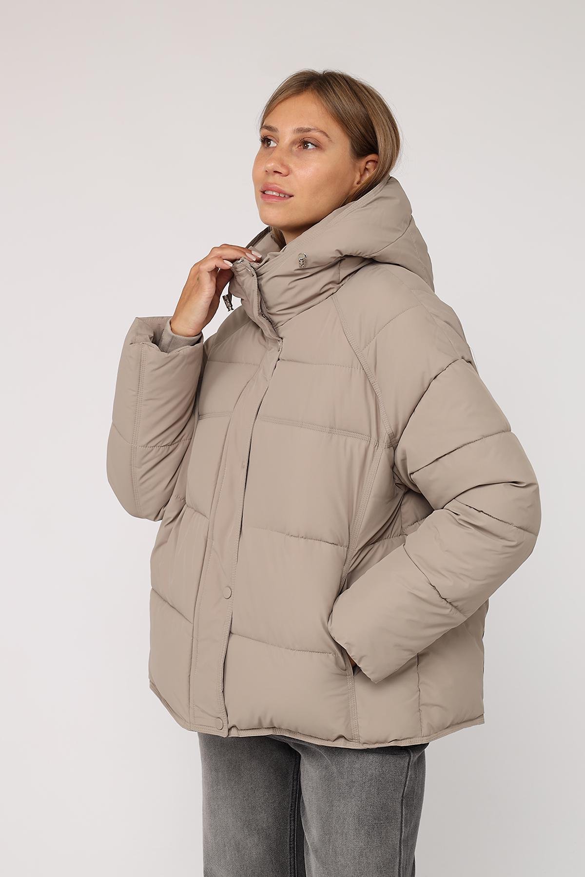 Куртка жіноча зимова ЦБ-00277862 р. 52 Капучино (29080046) - фото 5 Куртка жіноча зимова ЦБ-00277862 р. 52 Капучино (29080046) - фото 5