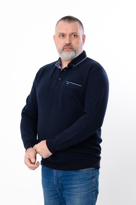 Кофта поло чоловіча Носи Своє XL Темно-синій (15532) - фото 3 Кофта поло чоловіча Носи Своє XL Темно-синій (15532) - фото 3