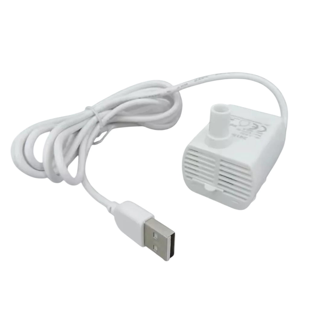 Насос для акваріумів/автопоїлок та фонтанів для котів та собак USB 5 V Білий