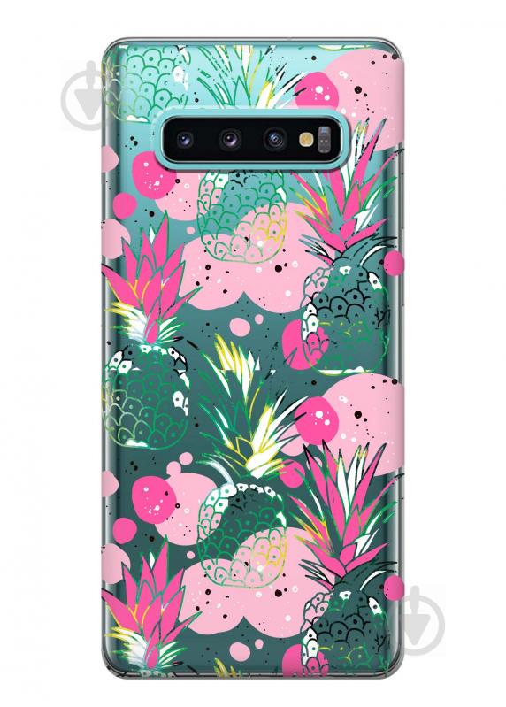 Чехол iSwag для Samsung Galaxy S10 Ананасы (H403)