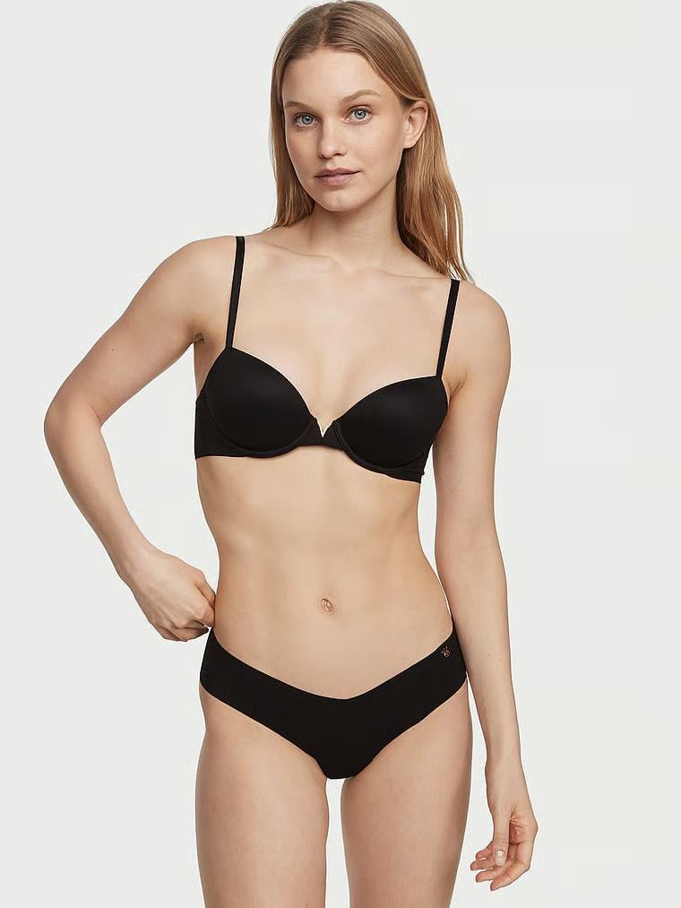 Трусики бесшовные Victoria's Secret No-Show Thong Black M Черный (26523323) Трусики бесшовные Victoria's Secret No-Show Thong Black M Черный (26523323)
