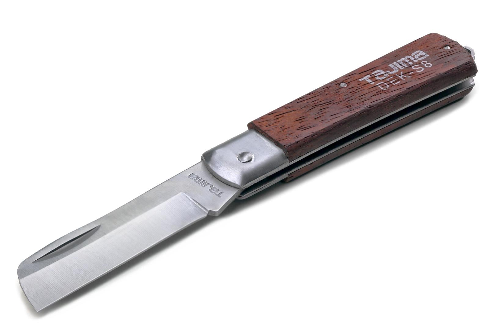 Нож электрика технический Tajima DEK-S8 прямое лезвие (1802-0852)