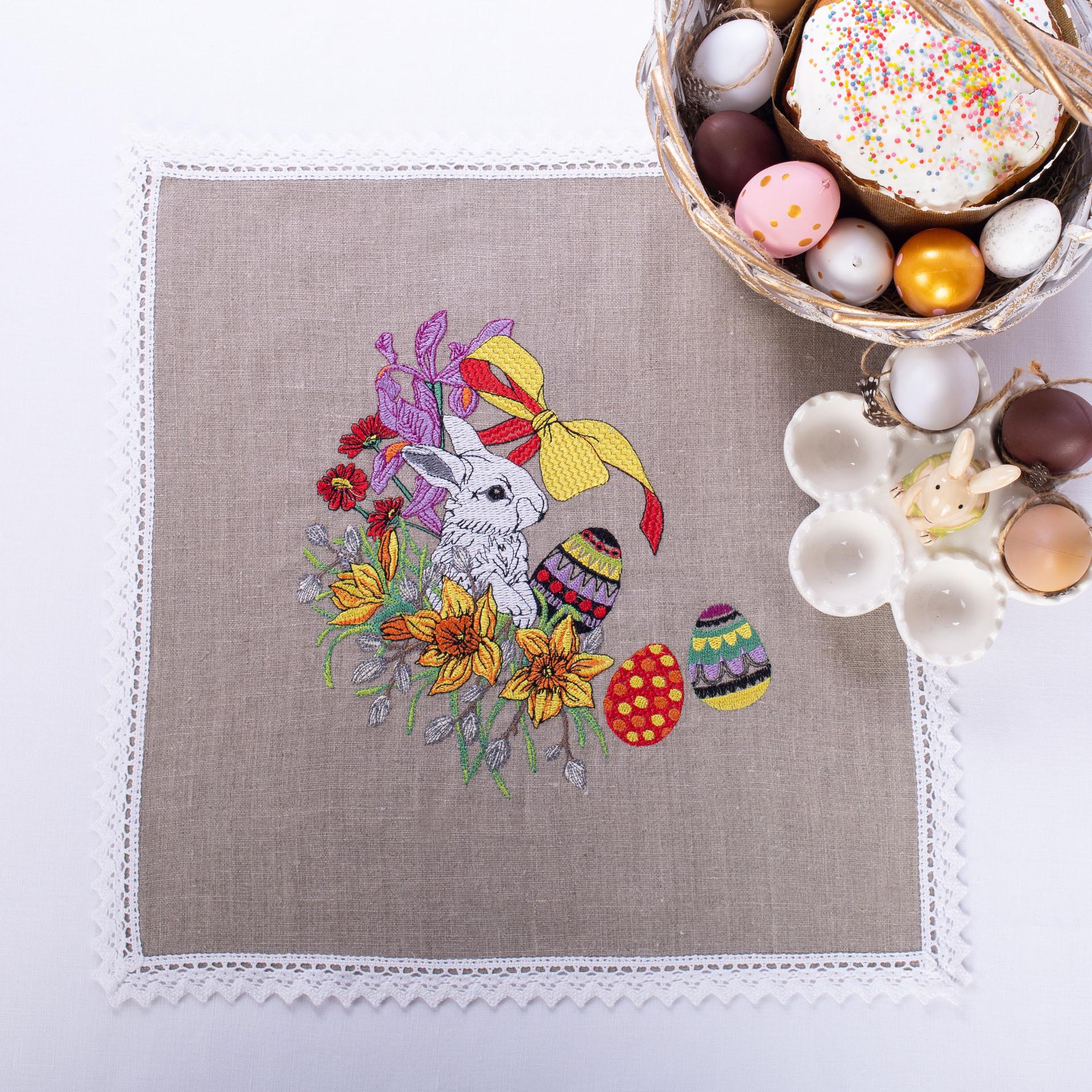 Серветка великодня Едельвіка Кролик 40х40 см (139-19/00)