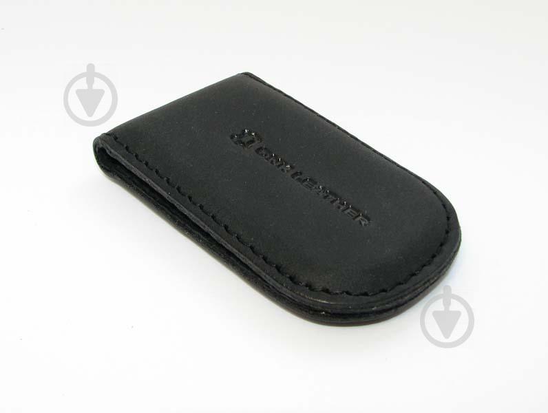 Затискач для грошей DNK Leather Чорний (DNK Klip magnes-H col.J) - фото 3