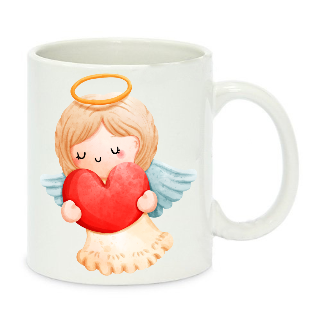 Чашка с принтом Ангел 330 мл Белый (001289)