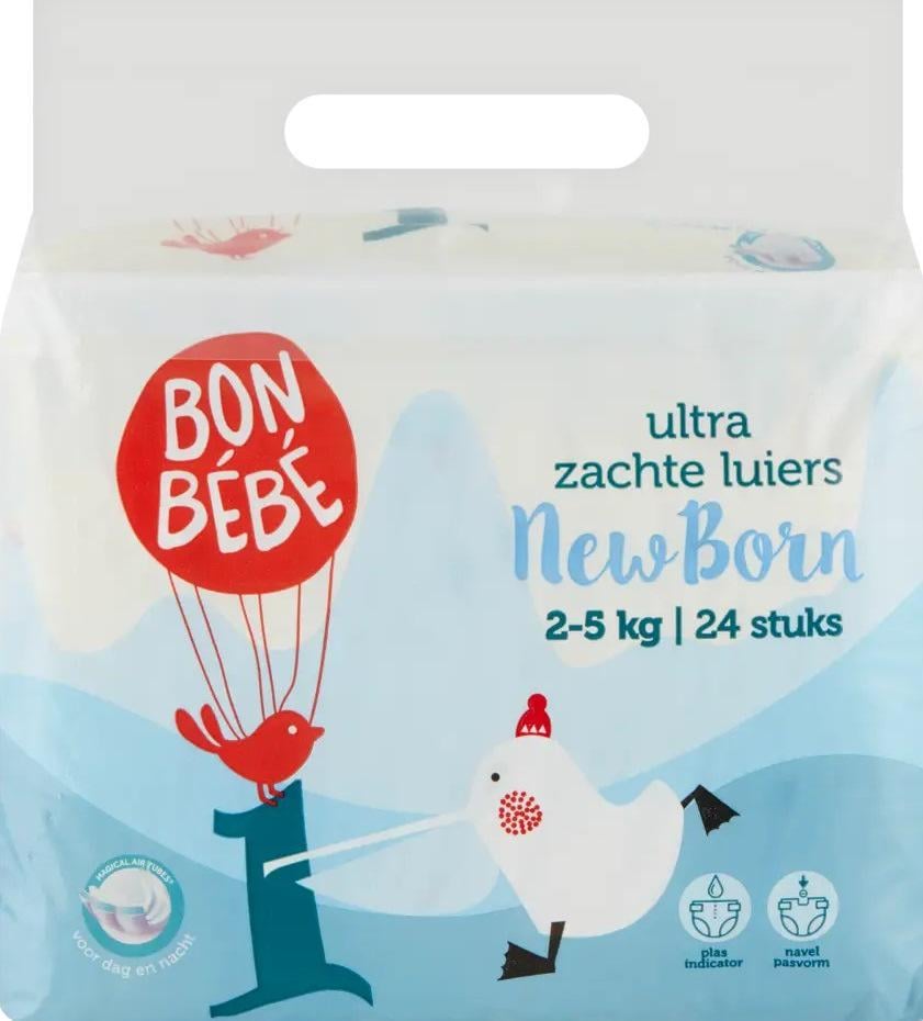 Підгузки Bonbebe Newborn 1 2-5 кг 24 шт. (10784)