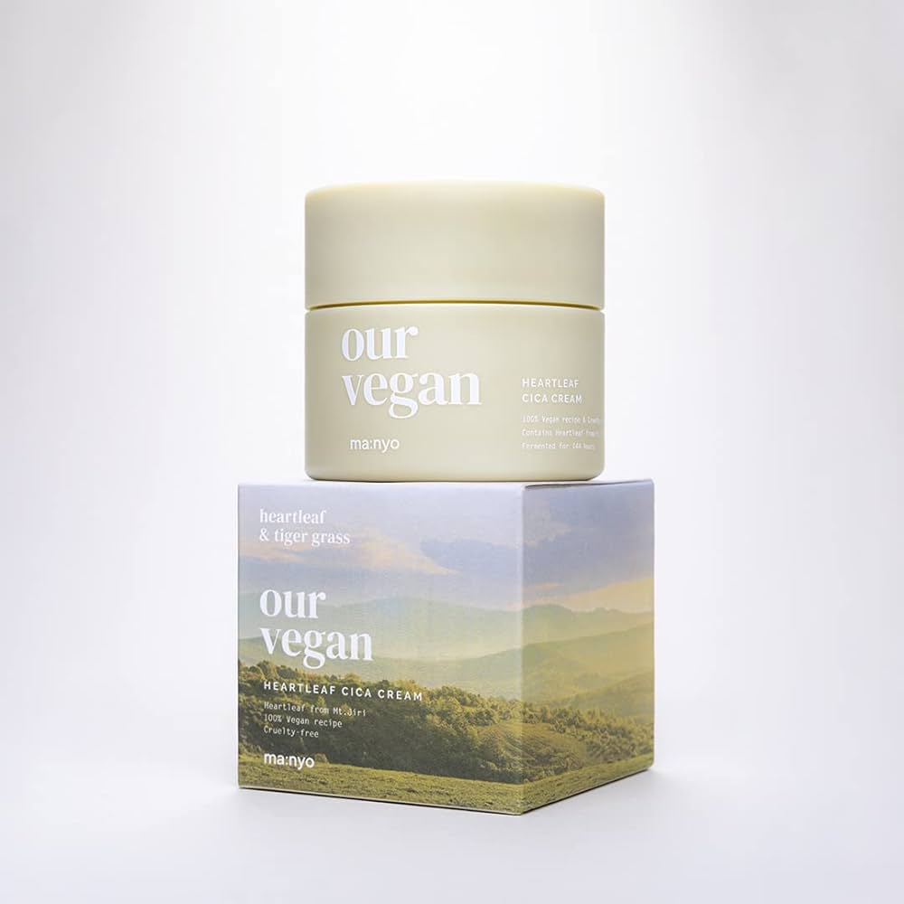 Крем для лица успокаивающий Manyo Our Vegan Heartleaf Cica Cream 100 мл (8809730955930)