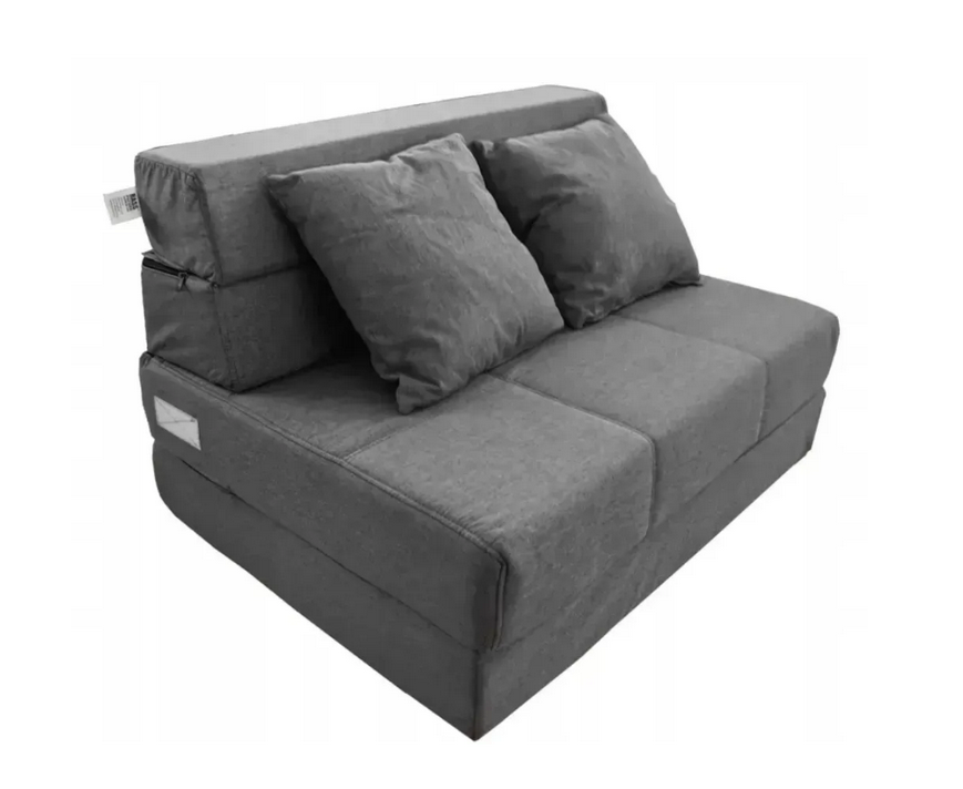 Диван двухместный Bass Polska 2в1 190х100х15 см Черный (BH 31021)