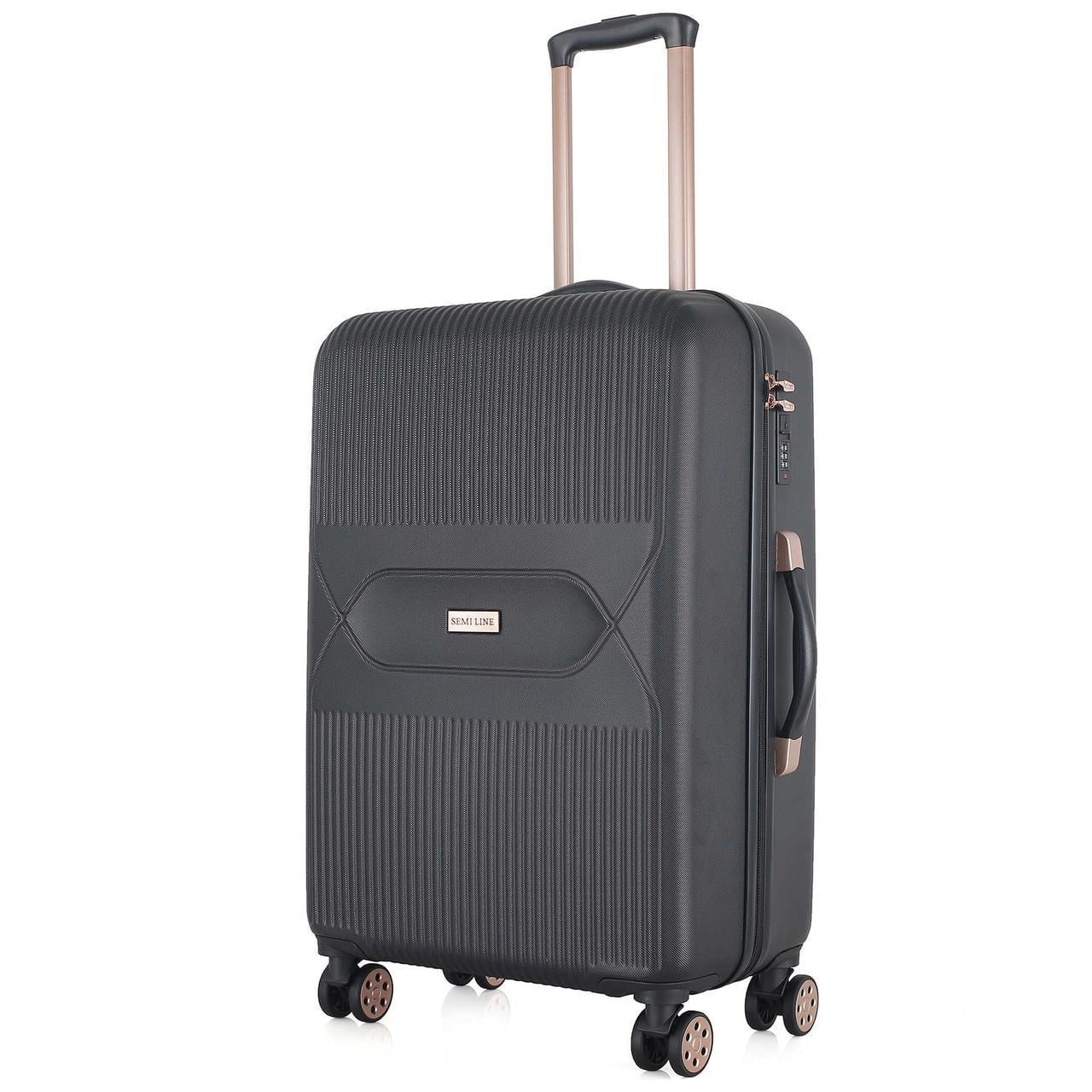 Чемодан SEMI LINE 24" M Black (T5787-2) Чемодан SEMI LINE 24" M Black (T5787-2)