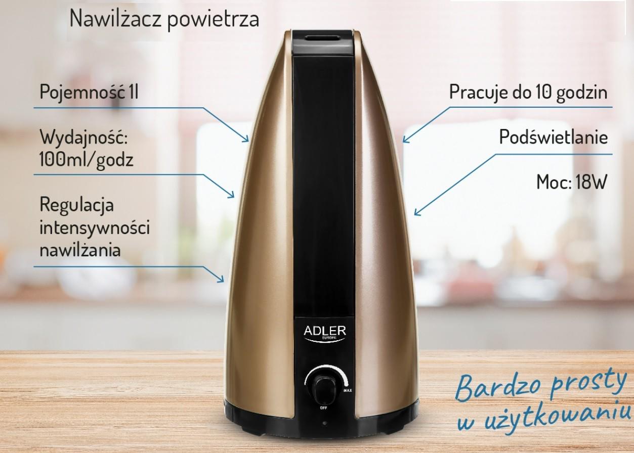 Увлажнитель воздуха Adler 1 л 18 Вт - фото 3