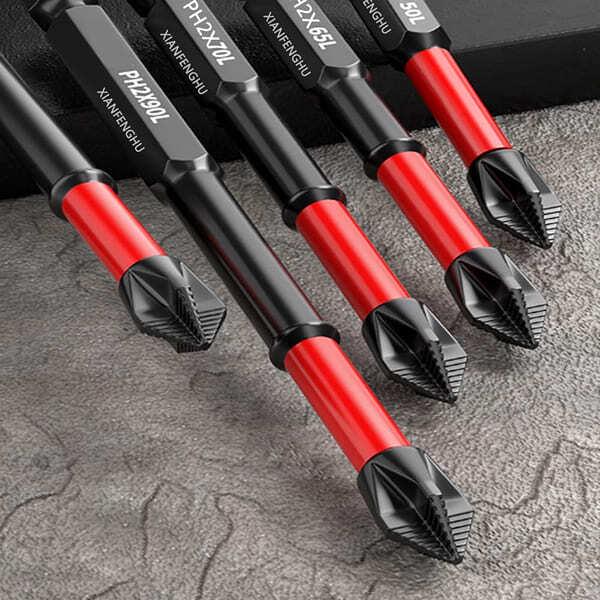 Набор бит двухсторонних PH2 с удлиненным хвостовиком (6 шт. 2.5–15 см (30365230) - фото 6 Набор бит двухсторонних PH2 с удлиненным хвостовиком (6 шт. 2.5–15 см (30365230) - фото 6