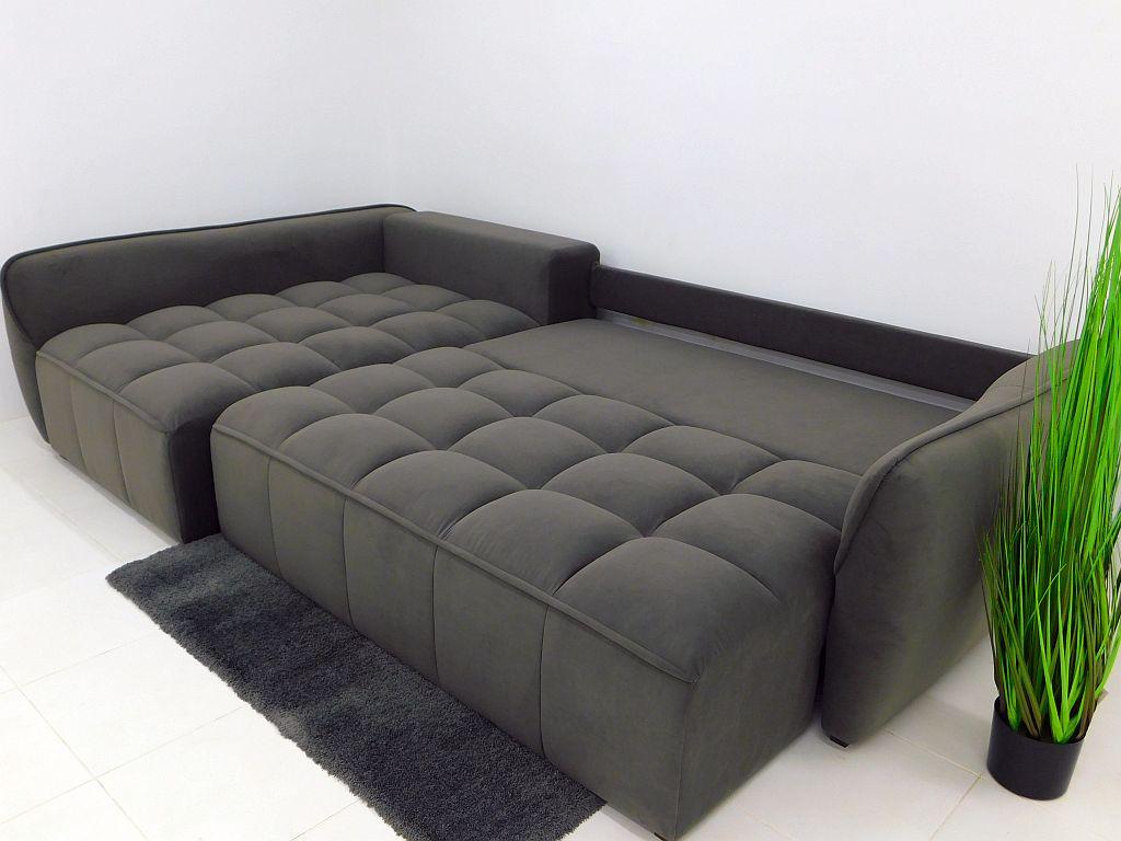 Диван розкладний кутовий у вітальню/спальню Вуді Конті з довгою боковиною дерево/ламінована ДСП/тканина Темно-сірий - фото 4 Диван розкладний кутовий у вітальню/спальню Вуді Конті з довгою боковиною дерево/ламінована ДСП/тканина Темно-сірий - фото 4