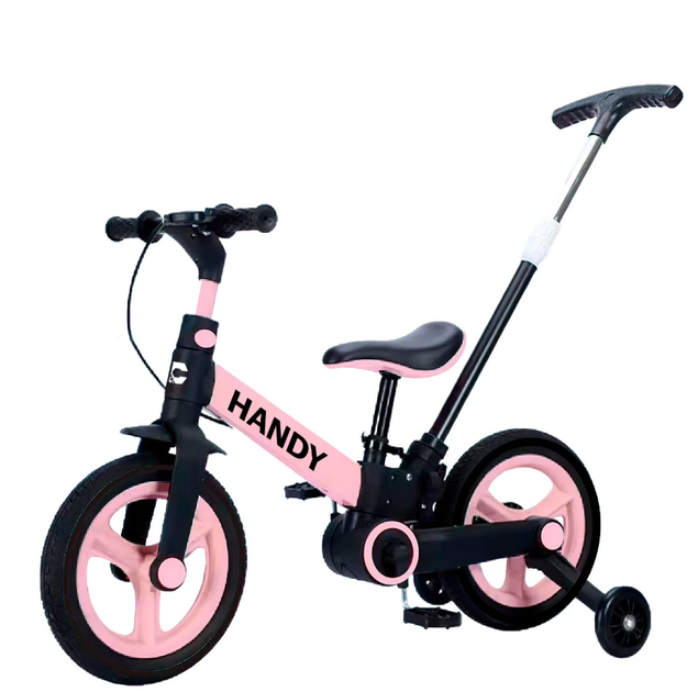 Велосипед-трансформер детский Corso 2078-69 родительская ручка/съемные педали/ручной тормоз/колеса PU 12 (2994742243)