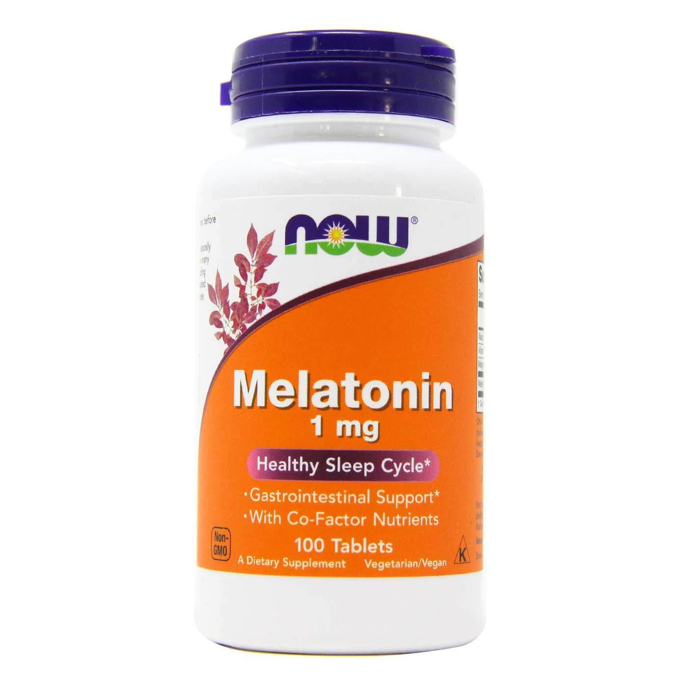 Мелатонин Now Melatonin 1mg 100tabl