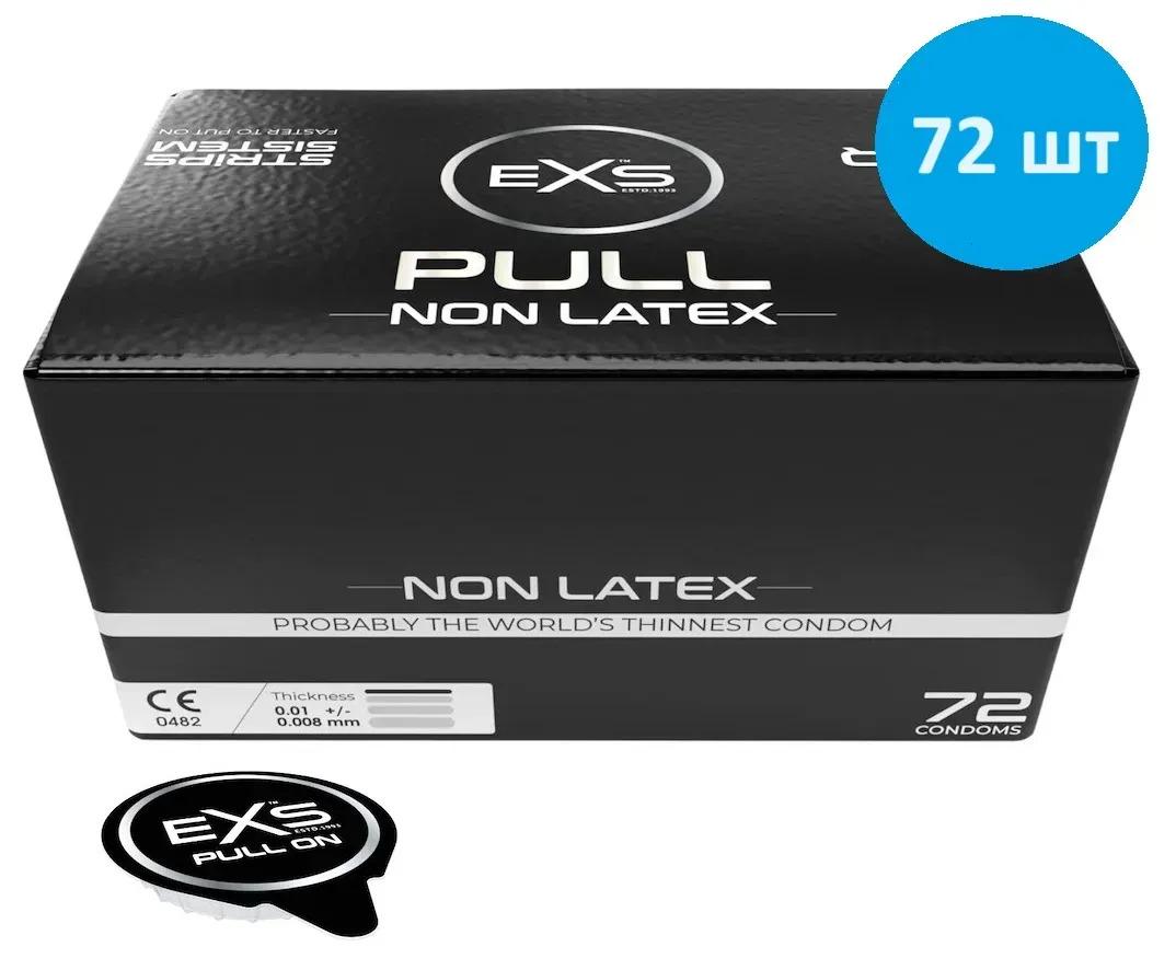 Презервативи безлатексні ультратонкі EXS Pull Non-Latex Condom №72 (EXSNON-72) - фото 3