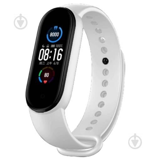 Ремешок для Xiaomi Mi Band 6 силиконовый Белый BeWatch (1540602)