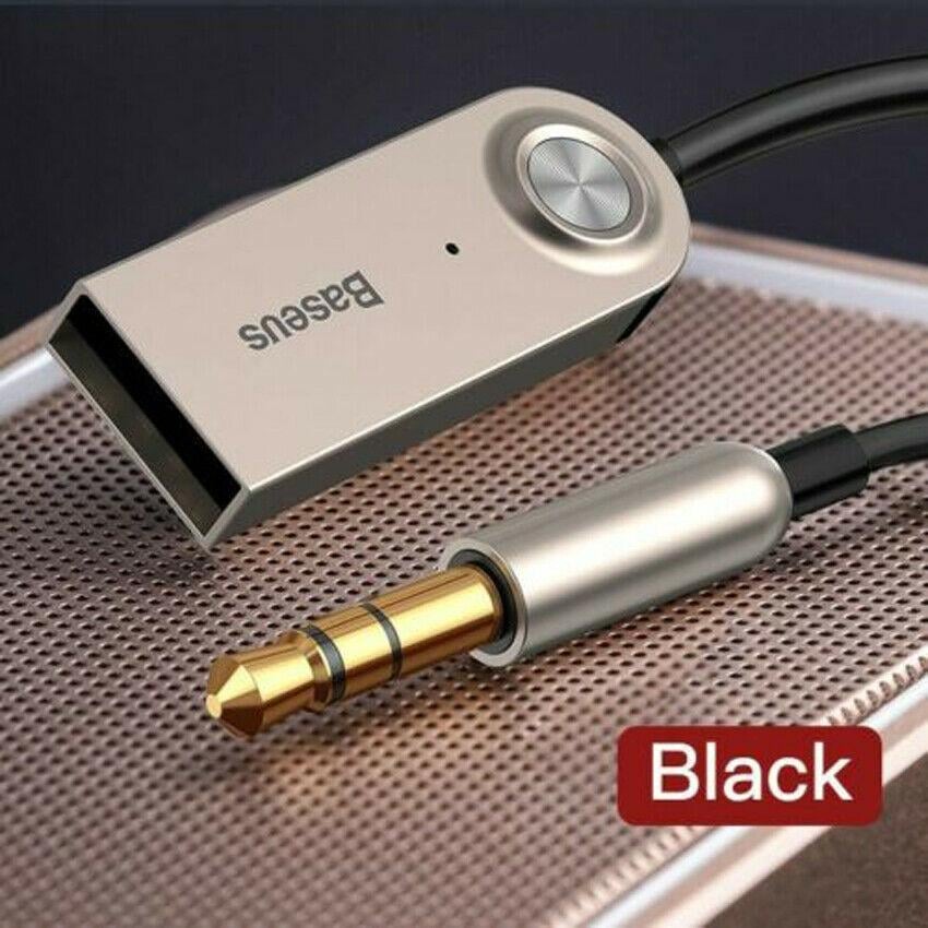 Аудио Bluetooth приемник Baseus BA01 Wireless Bluetooth Transmitter с USB и 3.5 мм AUX Черный - фото 4