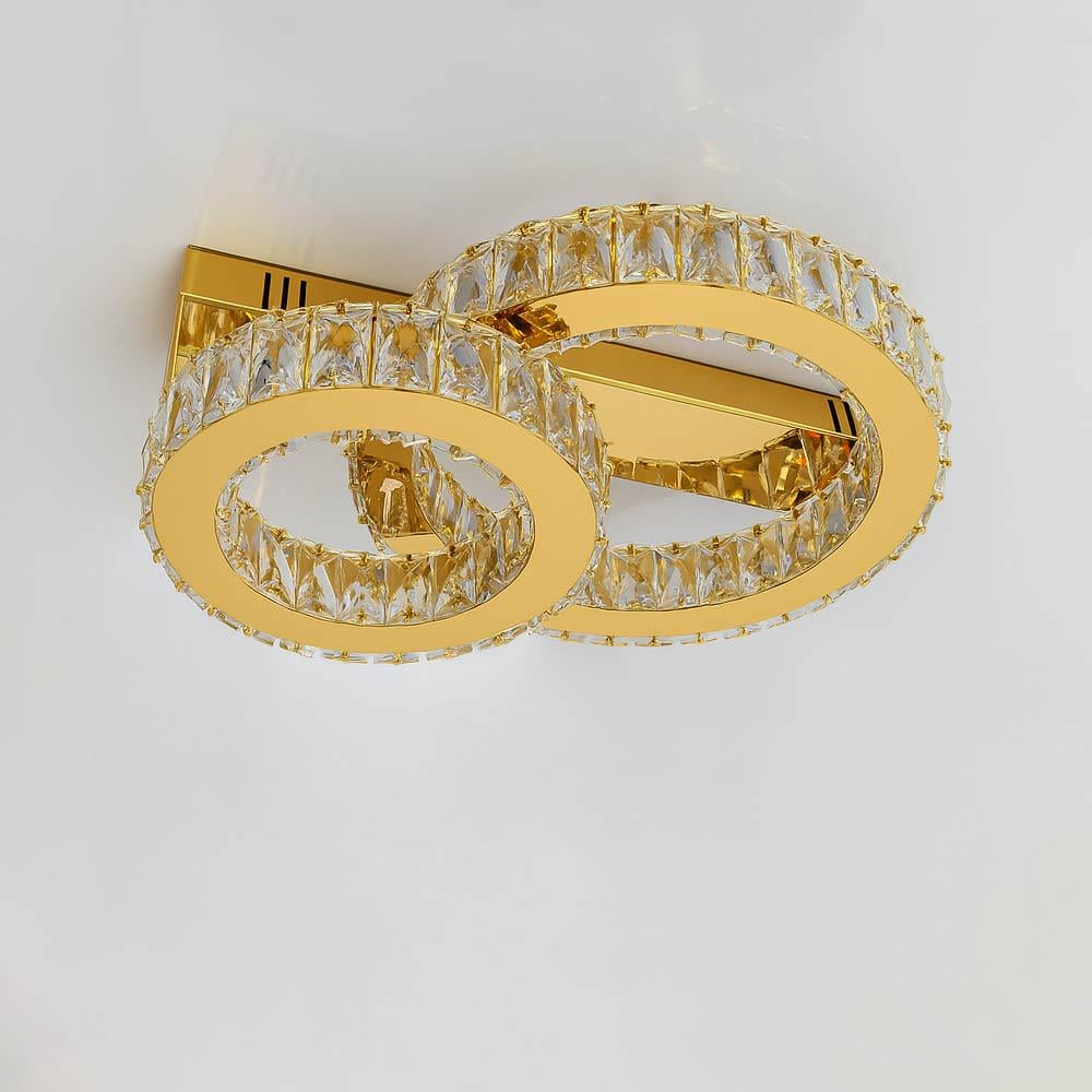 Люстра потолочная светодиодная Light House SY-20262/1/1A1 TIGD 72W 490х380х160 мм Золотой