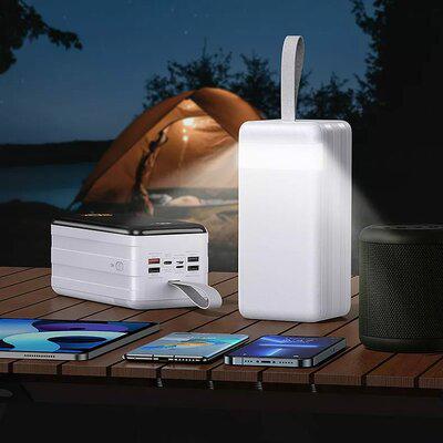 Повербанк Remax Chinen Series 22,5 W PD+QC Multi-compatible Fast Charging Power Bank with LED Light 80000 mAh RPP-291 White - фото 5