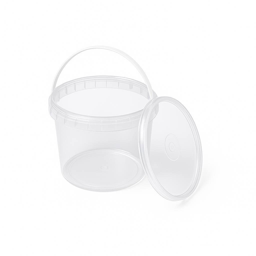 Ведро пластиковое Мрия пищевое с крышкой 3 л 30 шт. Прозрачный (25282694)