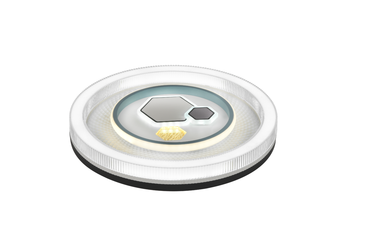Люстра-смарт светодиодная потолочная Lighthouse SRS-20500 105W Белый/Черный (117715)