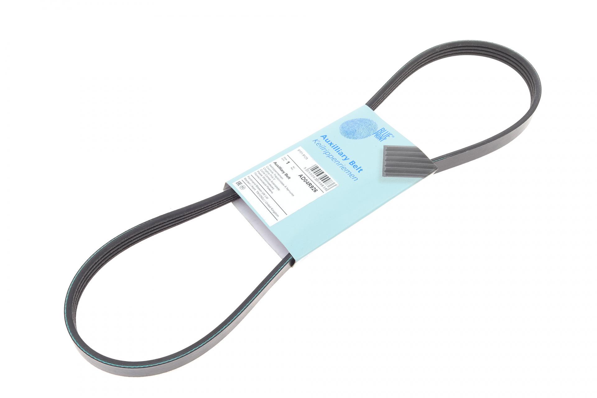 Ремень генератора BLUE PRINT Renault Kangoo 1.2 16V 97-/Kia Shuma1.8 97-04/Suzuki Grand Vitara 2.5-2.7 98-03 (AD04R926)