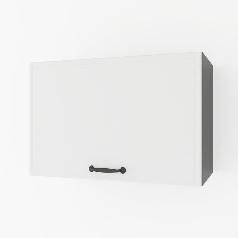 Шкаф навесной МДФ навесной для вытяжки 60 см Черный/Белый (K-52)