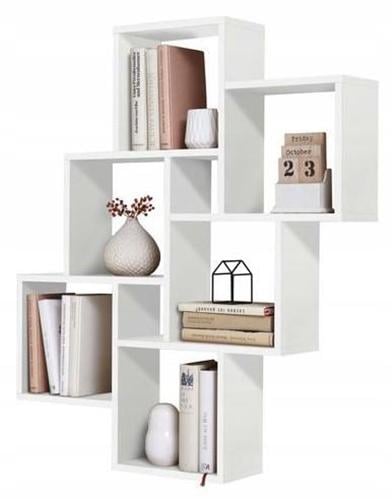 Настiнна полиця-стеллаж Yudi для книг у стилi Модерн Бiлий (2003)