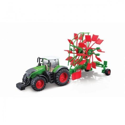 Модель Трактор Fendt 1050 Vario с роторными валковыми граблями (18-31665-ks)