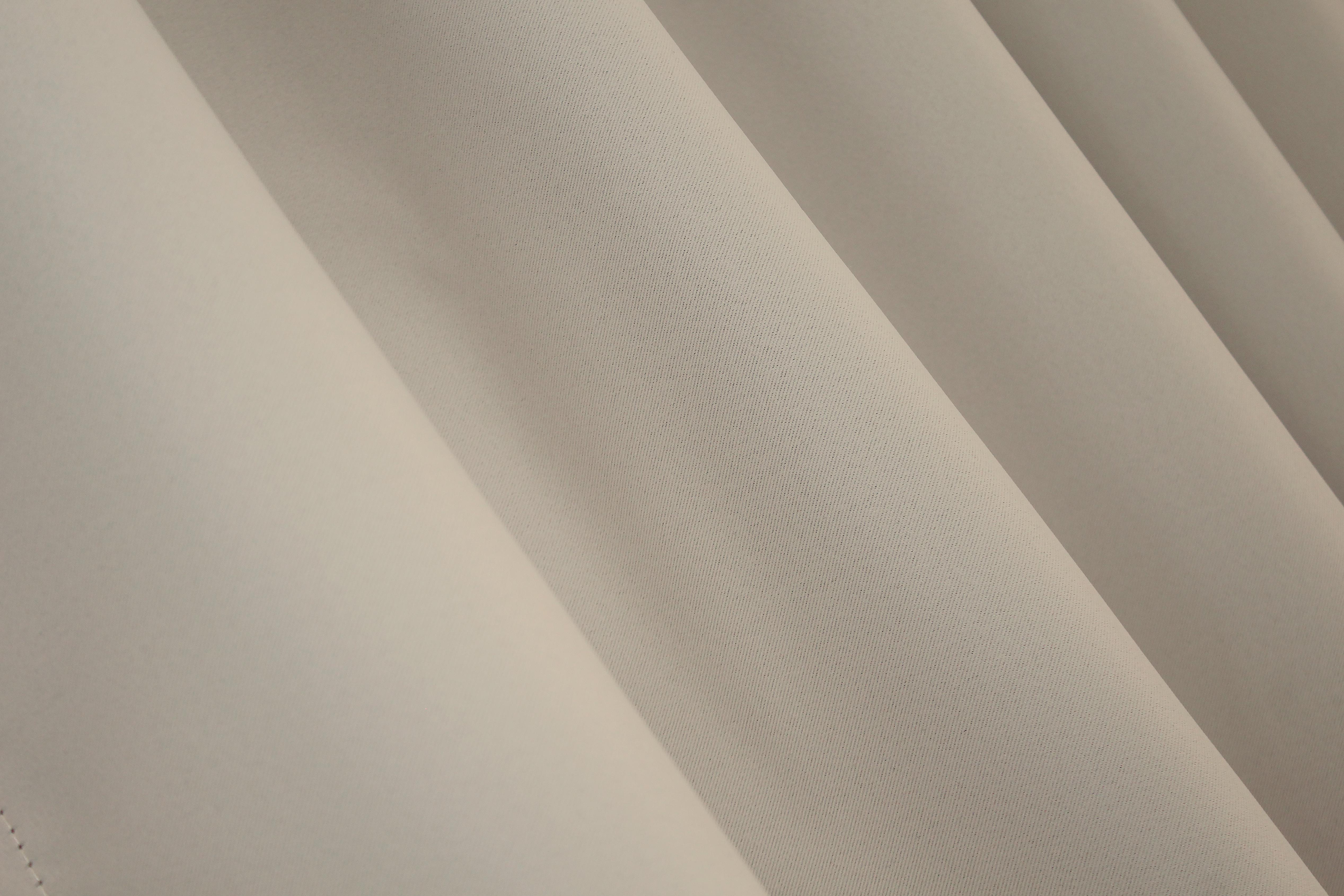 Комплект штор на люверсах VR-Textil Fusion Dimout № 1152ш 150х250 см 2 шт. Бежевий (37-0032) - фото 11 Комплект штор на люверсах VR-Textil Fusion Dimout № 1152ш 150х250 см 2 шт. Бежевий (37-0032) - фото 11