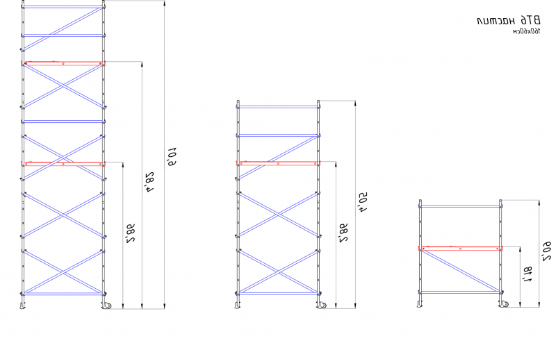 Вышка-тура с площадкой ВТ6 алюминиевая - фото 4 Вышка-тура с площадкой ВТ6 алюминиевая - фото 4