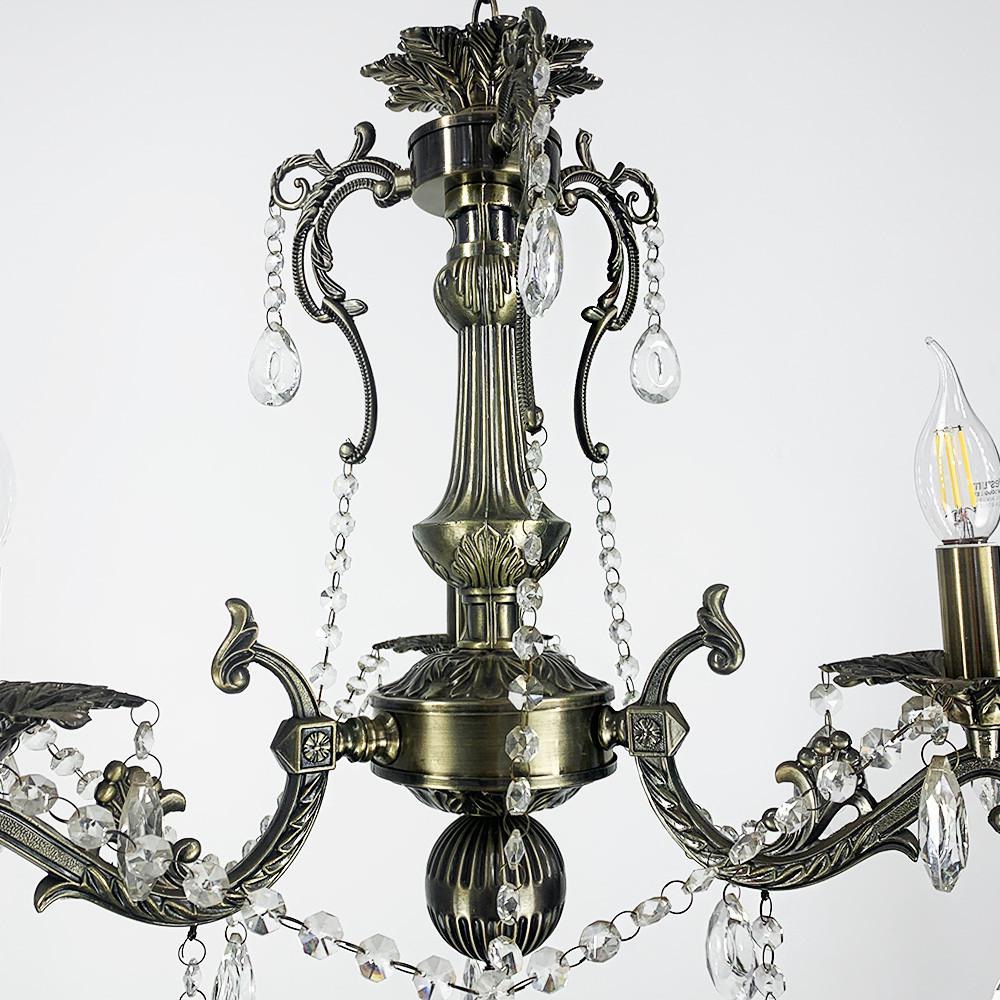 Люстра підвісна кришталева Crystal Life на 3 лампи 50 см Бронза (11549/3) - фото 6 Люстра підвісна кришталева Crystal Life на 3 лампи 50 см Бронза (11549/3) - фото 6